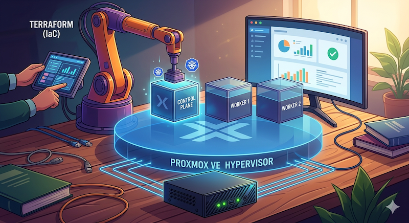 Proxmox 설치부터 Terraform으로 VM 찍어내기까지 (홈랩 k8s 구축기 1편)